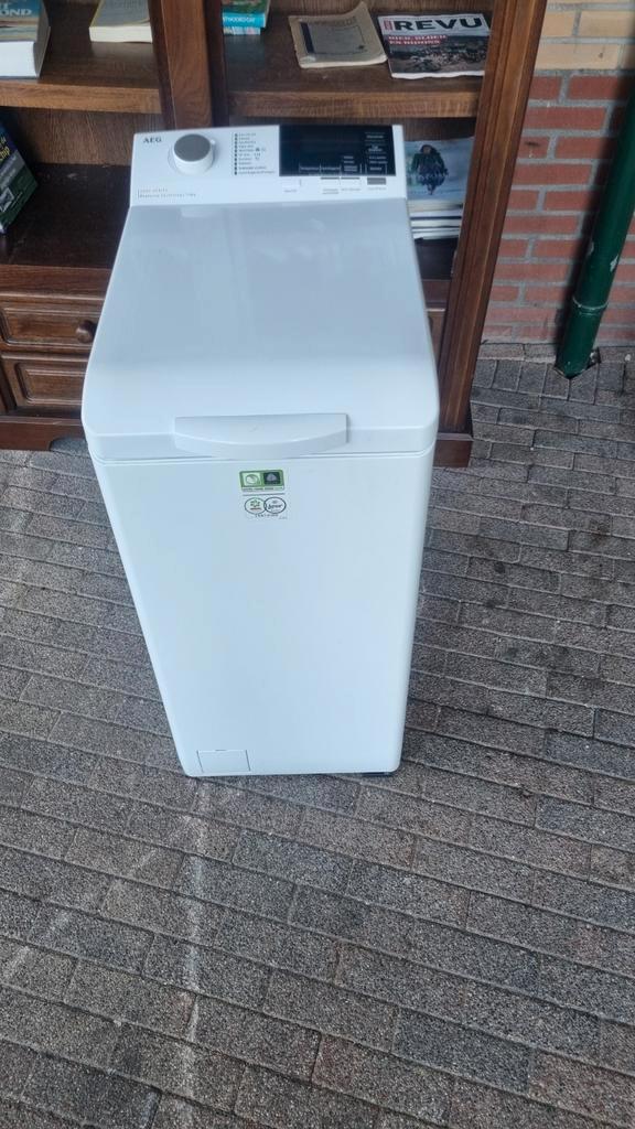 Aeg wasmachine bovenlader, Witgoed en Apparatuur, Wasmachines, Zo goed als nieuw, 6 tot 8 kg, 85 tot 90 cm, 1200 tot 1600 toeren
