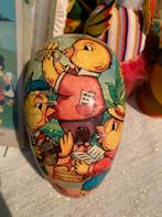 #pasen Oude Vintage Paasei met Muzikale Kuikens, Diversen, Pasen, B, T, Ophalen of Verzenden, Zo goed als nieuw