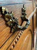 Prachtig jaren’30 dressoir met wit marmeren blad, Ophalen, 100 tot 150 cm, Vintage, Met deur(en)