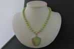 CHRYSOPRAAS ketting/oorhanger-set, Verzenden, Nieuw