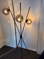 Lucande Sotania Staande Vloerlamp - 3-Lichts Smoke Glas, Ophalen, Zo goed als nieuw, Glas, 100 tot 150 cm