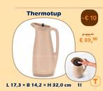 Tupperware Thermos Kan 1 liter Cappucino, Ophalen of Verzenden, Nieuw, Overige typen