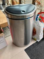 BRABANTIA AFVALBAK ALUMINIUM, Huis en Inrichting, Woonaccessoires | Prullenbakken, Ophalen, 40 liter of meer, Zo goed als nieuw
