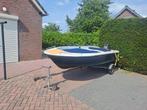 Polyester boot+Stalen roeiboot, Watersport en Boten, Ophalen, Zo goed als nieuw, Staal