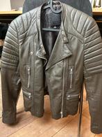 Mooie donkergroene leren jas van Goosecraft maat XS, Kleding | Dames, Ophalen of Verzenden, Zo goed als nieuw, Maat 34 (XS) of kleiner
