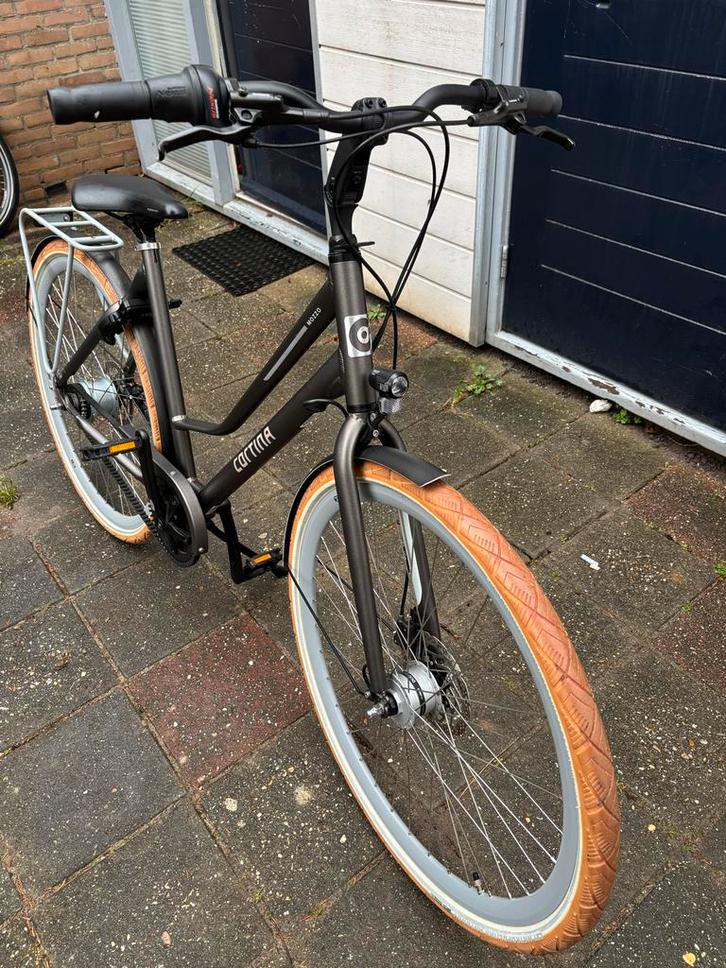 Cortina Mozo D51 Bruin Stadfiets, Fietsen en Brommers, Fietsen | Dames | Damesfietsen, Gebruikt, Overige merken, Versnellingen