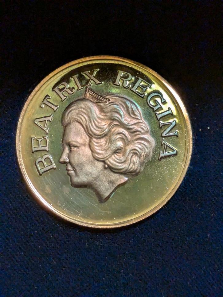 Zilveren Beatrix Kroningsdukaat 1980, Postzegels en Munten, Munten | Nederland, Losse munt, Overige waardes, Koningin Beatrix