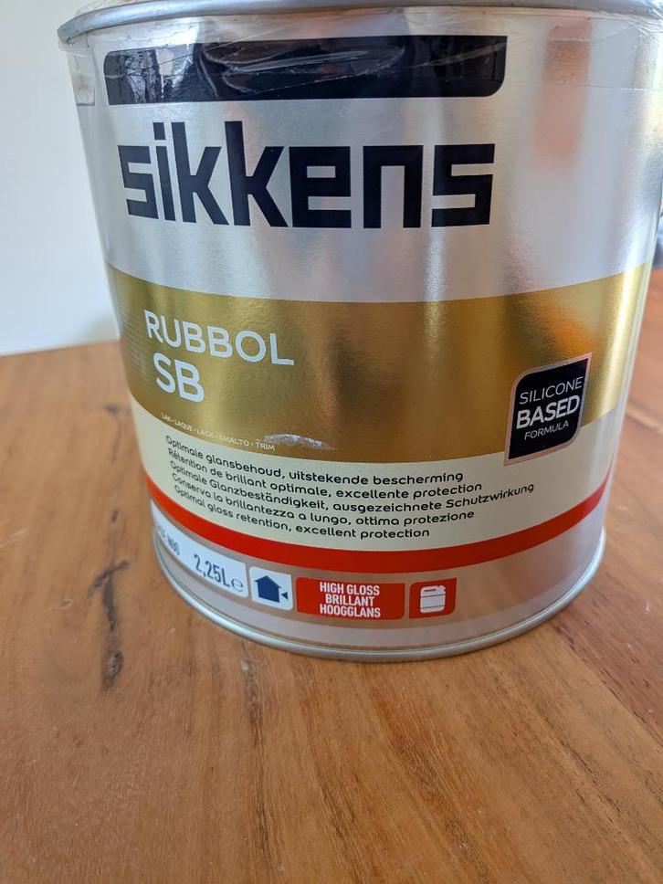 Sikkens Rubbol SB buitenlak geldersblauw 2,5 liter, Doe-het-zelf en Verbouw, Verf, Beits en Lak, Nieuw, Lak, Minder dan 5 liter