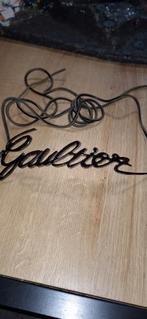 Jean Paul Gaultier zeldzame SS 2003 Cursive Logo riem, Kleding | Dames, Ophalen of Verzenden, Zo goed als nieuw, Zwart, 80 tot 90 cm