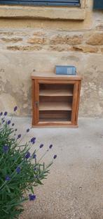 Fraai oud frans vitrine opzetkast verzamel hangkast, Minder dan 100 cm, 25 tot 50 cm, Gebruikt, Met deur(en)