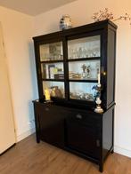 Mooie kast zwart mat bronzen beslag, Ophalen, Gebruikt, 200 cm of meer, 50 tot 100 cm