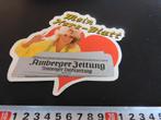 sticker krant mein herz-blatt amberger zeitung, Ophalen, Zo goed als nieuw