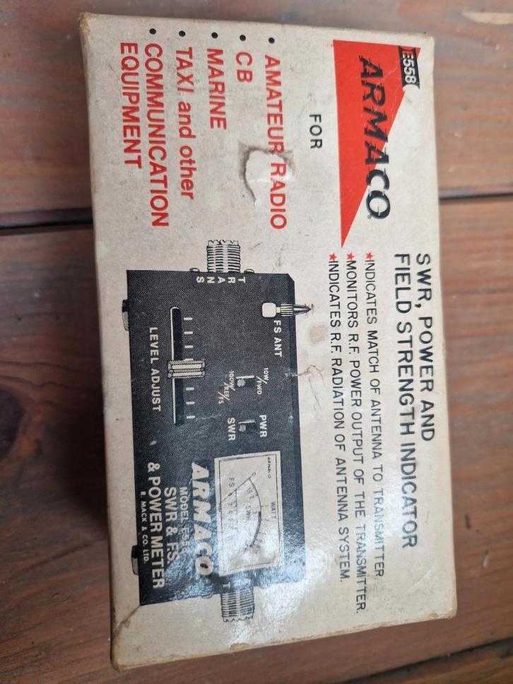 Vintage ARMACO E558 SWR & Power Meter, Audio, Tv en Foto, Overige Audio, Tv en Foto, Gebruikt, Ophalen