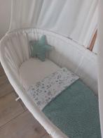 Rotan Wieg met Nieuw Matras en Bekleding, Ophalen, Wieg