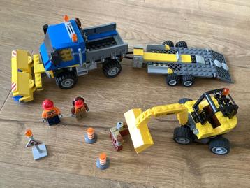 Lego City 60152 Veeg en Graafmachine met Transport  beschikbaar voor biedingen