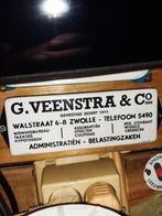 emaille bord veenstra & co langcat  bussum, Ophalen of Verzenden