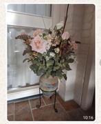 Vaas met zijdebloemen op stander, Ophalen, Gebruikt, Overige kleuren, 50 tot 75 cm