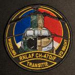 Koninklijke Luchtmacht 298 Squadron CH-47D/F Transitie Patch, Verzamelen, Ophalen of Verzenden, Luchtmacht, Nederland, Embleem of Badge