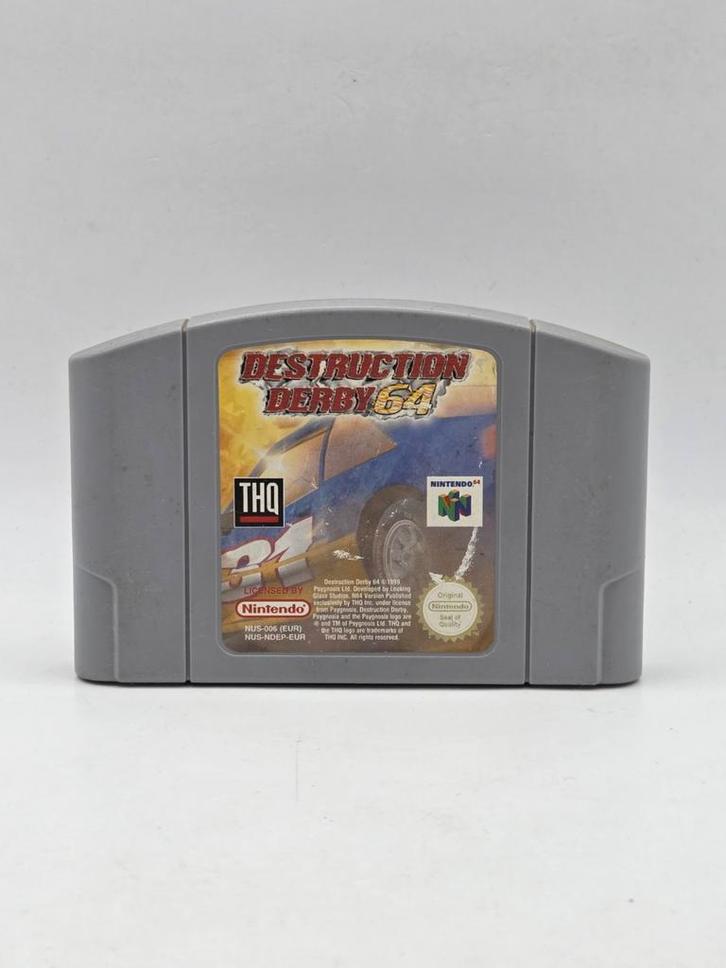 Destruction Derby 64  N64, Spelcomputers en Games, Games | Nintendo 64, Gebruikt, Racen en Vliegen, 1 speler, Vanaf 7 jaar, Eén computer