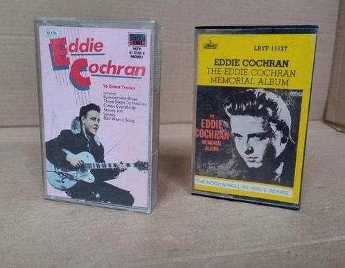 2 muziek cassettes van  Eddie Cochran, Cd's en Dvd's, Cassettebandjes, Gebruikt, Origineel, Rock en Metal, 2 t/m 25 bandjes, Ophalen of Verzenden