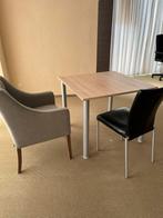 Tafel met 2 Stoelen -  GRATIS - spijkenisse, Huis en Inrichting, Ophalen, Gebruikt, 50 tot 100 cm, Metaal