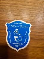 2894 Sticker 't Blauw Boerke' Cafe, Ophalen of Verzenden, Gebruikt