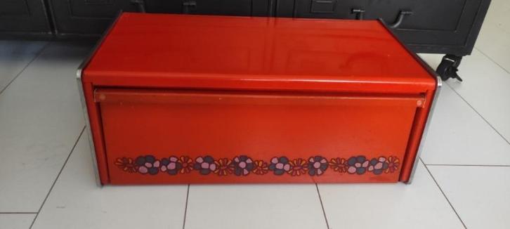 Vintage broodtrommel brooddoos Brabantia Diana oranje, Huis en Inrichting, Keuken | Keukenbenodigdheden, Gebruikt, Ophalen of Verzenden