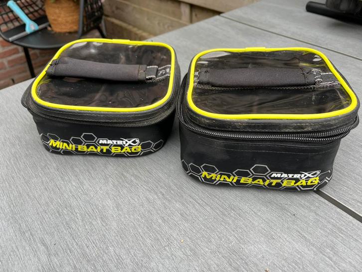 2 x Matrix Mini Bait Bag + 2x Large Pots 4x Small Pots, Watersport en Boten, Hengelsport | Algemeen, Zo goed als nieuw, Ophalen of Verzenden