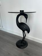 Dutchbone side table crane black, Huis en Inrichting, Tafels | Bijzettafels, Overige vormen, Art deco, 55 tot 75 cm, Ophalen of Verzenden