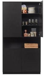 WOOOD wandkast zwart Finca, Ophalen, 200 cm of meer, Zo goed als nieuw, Minder dan 150 cm