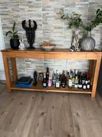 Mangohouten side table, Huis en Inrichting, Tafels | Sidetables, Ophalen, Zo goed als nieuw, 150 tot 200 cm, 25 tot 50 cm