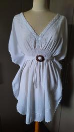 Nieuw Wit tuniek met borduursels en ceintuur getailleerd, Ophalen of Verzenden, Nieuw, Wit