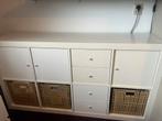Ikea Kallax kast wit - 8 vakken, Ophalen, Gebruikt, 100 tot 150 cm, Minder dan 100 cm