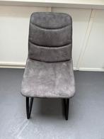 6x Eetkamer stoelen stof suede, Huis en Inrichting, Stoelen, Ophalen, Grijs, Stof, Vijf, Zes of meer stoelen