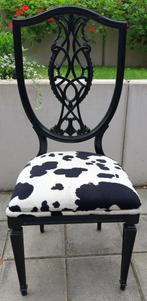 Aparte oude houten stoel, Huis en Inrichting, Ophalen