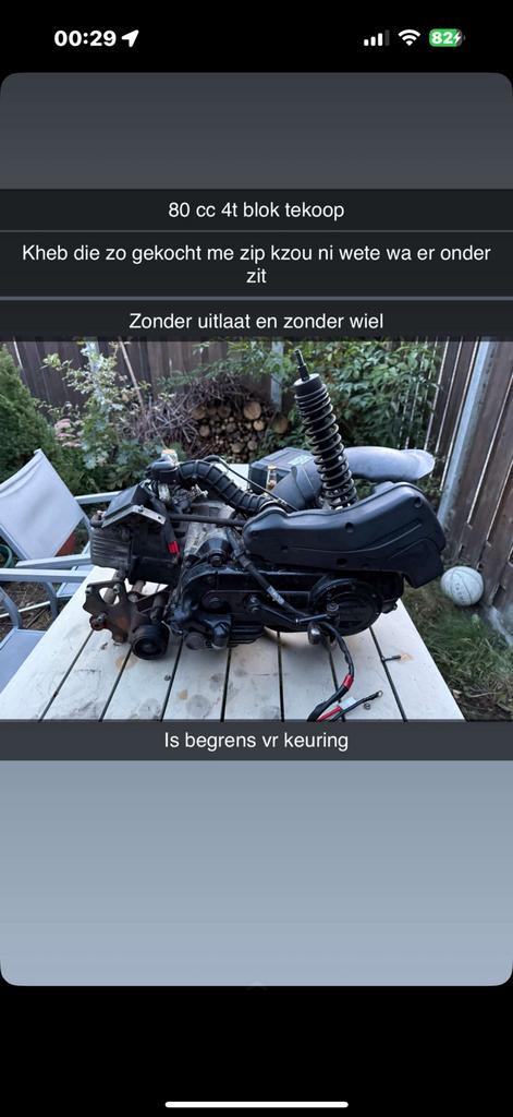 80cc 4t blok, Fietsen en Brommers, Brommers | Tomos, Zo goed als nieuw, Overige modellen, Ophalen