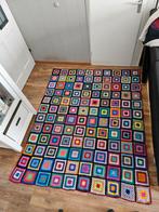 Gehaakte deken/plaid/sprei granny square katoen, Ophalen of Verzenden, Nieuw