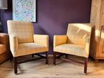 2x Gele Preppy Country Style Fauteuils, Huis en Inrichting, Fauteuils, Ophalen, Gebruikt, Metaal