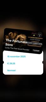 Lucky The Fortunate Sons, 15/09/25, Tickets en Kaartjes, Eén persoon, September