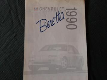  Chevrolet Beretta 1990 folder NL-EN