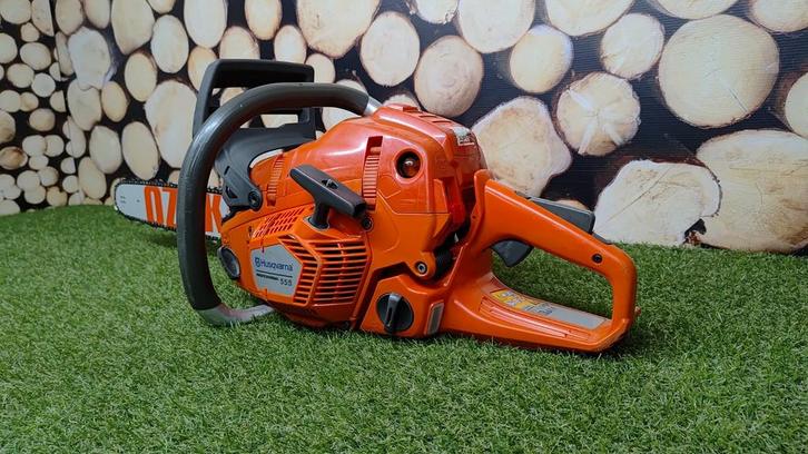 ZEER NETTE Husqvarna 555 XP Prof. Benzine Kettingzaag 4,2 PK, Tuin en Terras, Hand-tuingereedschap, Zo goed als nieuw, Overige soorten