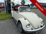 Volkswagen Kever Cabrio Orgineel NL BELASTING EN APK VRIJ, Auto's, Oldtimers, Achterwielaandrijving, Cabriolet, Volkswagen, Wit