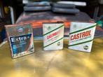 Drie olieblikken van Castrol Esso., Ophalen of Verzenden