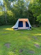 4-persoons katoenen Piramide tent - Waterdicht & Compleet, Caravans en Kamperen, Tenten, Ophalen, Gebruikt