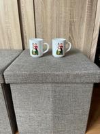 2 Vintage Arcopal Suske & Wiske Mokken 1995, Huis en Inrichting, Keuken | Servies, Gebruikt, Ophalen of Verzenden, Glas, Overige stijlen