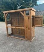 Mooie Voliere met slaapvertrek en voorraadhok, Dieren en Toebehoren, Ophalen, Zo goed als nieuw, Hout, Volière
