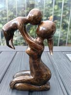 Aandoenlijk Moeder en Kind Beeldje - Koper/Messing, Ophalen of Verzenden