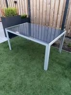 Tuintafel 4 personen 25 euro, Tuin en Terras, Tuintafels, Ophalen, Gebruikt, Rechthoekig, Aluminium