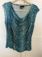 Top blauw met waterval hals Maat 46 Merk DFVV, Kleding | Dames, Blauw, Maat 46/48 (XL) of groter, Ophalen of Verzenden, Zo goed als nieuw