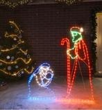 Kerstfiguren Jozef en Maria met 264 leds 40x55 en 38x100cm, Diversen, Kerst, Ophalen, Nieuw